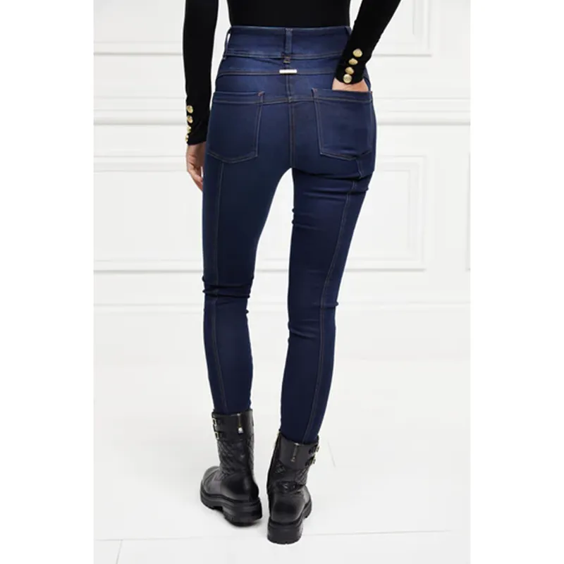 Holland Cooper Thermal Jodhpur Jeans - Dark Indigo-2